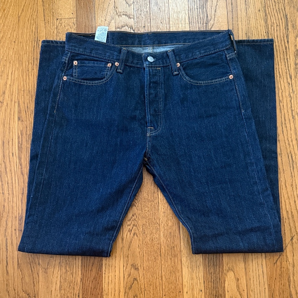 Levi's Dark Indigo Straight Jeans